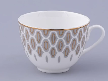 Чашка с блюдцем чайная форма Весенняя 2 рисунок Саламандра Грей, арт. 81.31631.00.1, 