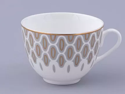 Чашка с блюдцем чайная форма Весенняя 2 рисунок Саламандра Грей, арт. 81.31631.00.1