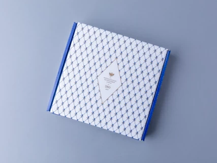 Декоративная тарелка 195 мм, форма Эллипс, рисунок Красный конь, арт 80.89344.00.1, 