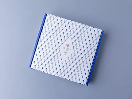 Декоративная тарелка 195 мм, форма Эллипс, рисунок Красный конь, арт 80.89344.00.1