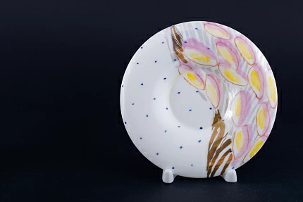 Блюдце кофейное Шифон на форме Юлия арт 60.11607.00.1