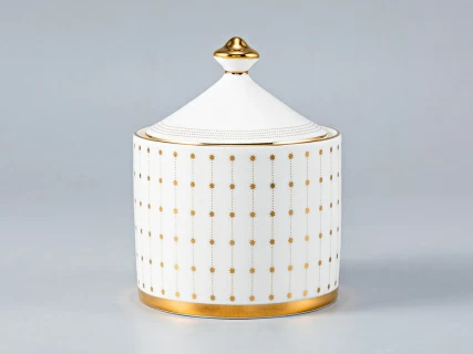 Сахарница форма Идиллия рисунок Азур Золото , арт. 80.96951.00.1, 