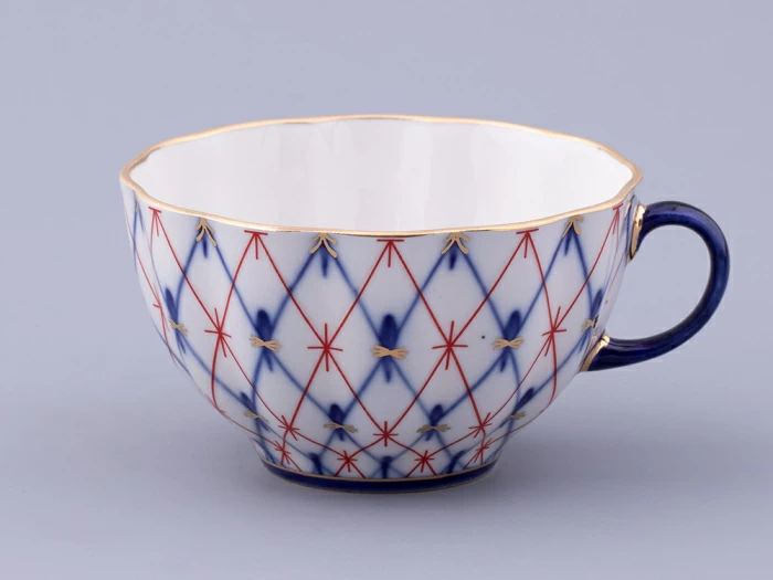 3-х предметный комплект чайный форма Тюльпан  рисунок Сетка 1950, арт. 81.31131.00.1, 