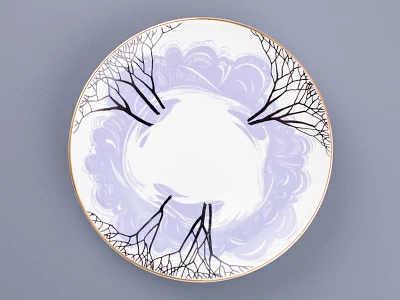 Чашка с блюдцем кофейная 160 мл форма Майская рисунок Посвящение Анне Андреевне арт. 81.10583.00.1