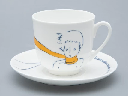 Подарочный набор Чашка с блюдцем, форма Ландыш рисунок Портрет Маленького Принца арт. 81.27752.00.5, 