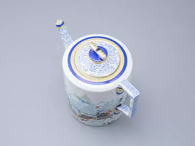 Сервиз чайный форма Гербовая рисунок Зимние забавы, 4 персоны 10 предметов арт. 81.20899.00.1