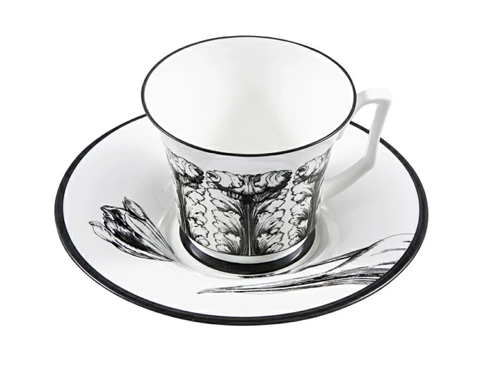 Подарочный набор чашка с блюдцем, форма Юлия рисунок Сысоев Волшебный сад IV арт. 81.30915.00.1, 