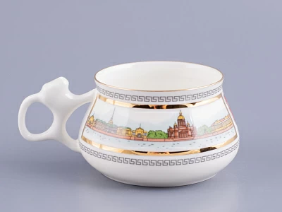Чашка с блюдцем кофейная 180 мл форма Билибина рисунок Набережные Невы арт. 81.15737.00.1
