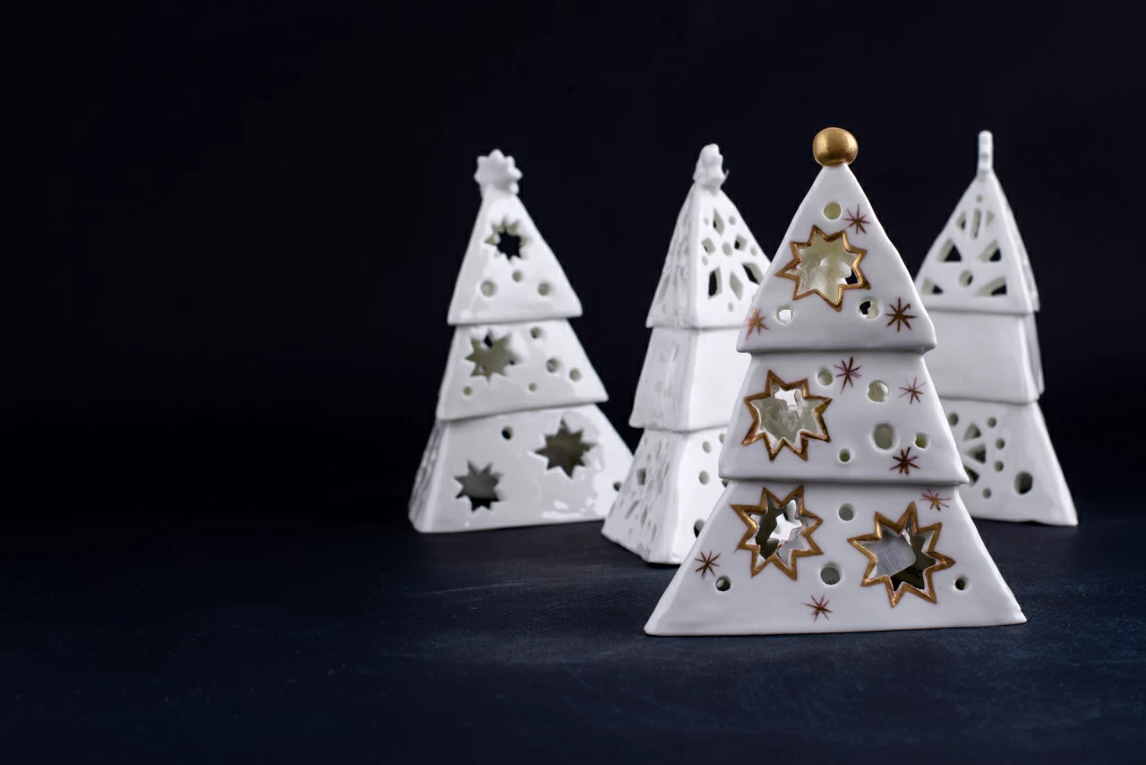 Подсвечник Елочка-звезда, Белая, арт 60.15235.00.1, 