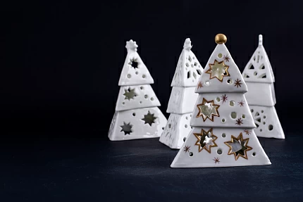 Подсвечник Елочка-звезда, Белая, арт 60.15235.00.1