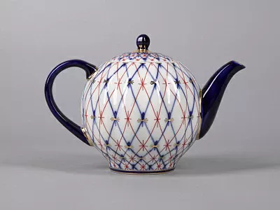 Чайник заварочный форма Тюльпан рисунок Сетка 1950, арт. 80.42350.00.1