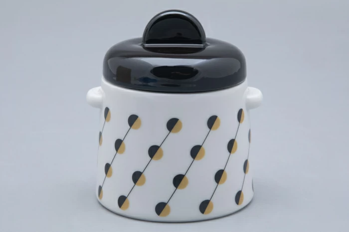 Сахарница форма Колокол рисунок Балтийский берег 2, арт. 80.45181.00.1, 