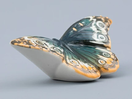 Скульптура форма Бабочка среднего размера, рисунок Бирюза, арт. 82.47281.00.1