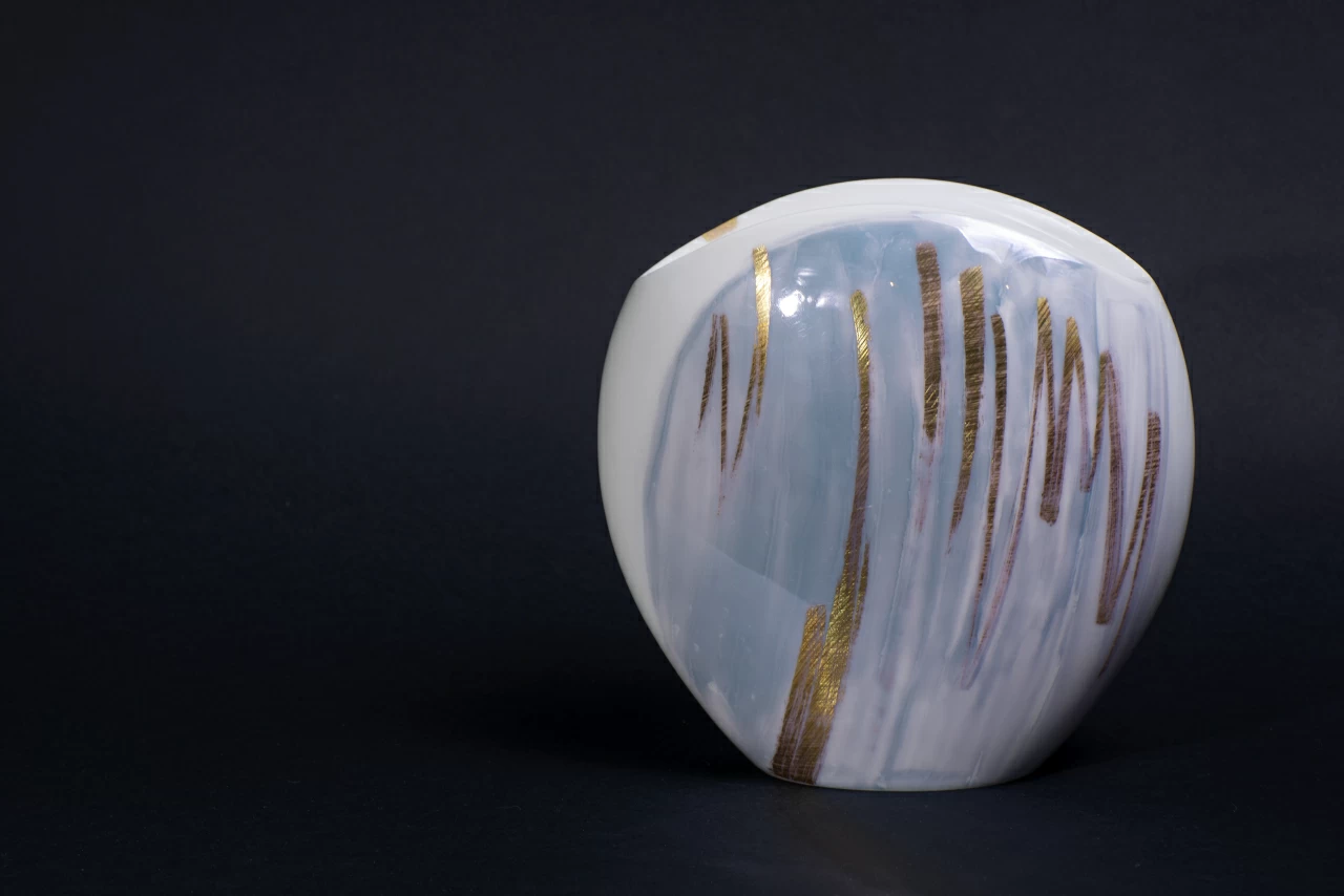 Ваза форма Вечерний цветок, рисунок Атмосферные явления 2, арт. 60.15870.00.1, 