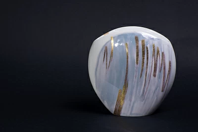 Ваза форма Вечерний цветок, рисунок Атмосферные явления 2, арт. 60.15870.00.1