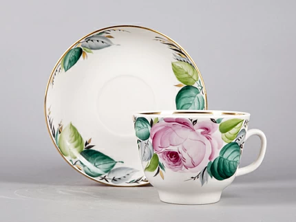 Чашка с блюдцем чайная 350 мл форма Подарочная рисунок Любовь арт. 81.10954.00.1