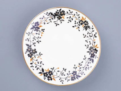 Чашка с блюдцем кофейная Черный кофе Тонкие веточки 80 мл арт. 81.13635.00.1, 