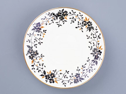 Чашка с блюдцем кофейная Черный кофе Тонкие веточки 80 мл арт. 81.13635.00.1