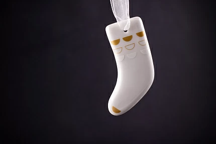 Елочная игрушка Носочек, Металлик, арт 60.16093.00.1