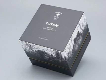 Свеча ароматическая в подарочной упаковке, рисунок Тотем.Тигр аромат Снежный Тигр арт. 81.30081.00.1, 