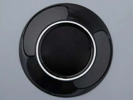 Тарелка 195 мм форма Эллипс рисунок Балтийский берег черный, арт. 80.45184.00.1, 