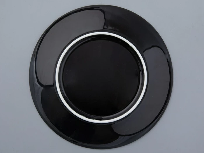 Тарелка 195 мм форма Эллипс рисунок Балтийский берег черный, арт. 80.45184.00.1, 