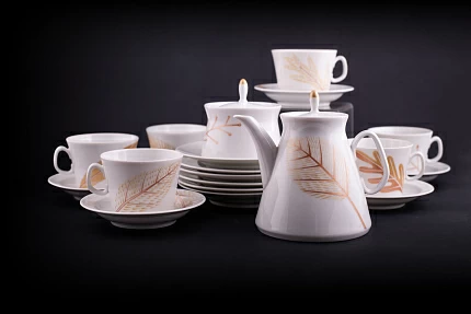 Сервиз чайный форма Молодежная, рисунок Сентябрь на 6 персон 20 предметов, арт 61.21023.00.1 Сервиз чайный форма Молодежная, рисунок Сентябрь на 6 персон 20 предметов, арт 61.21023.00.1