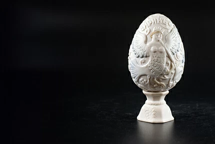 Яйцо пасхальное Птица-Сирин Белый, арт 60.05961.00.1