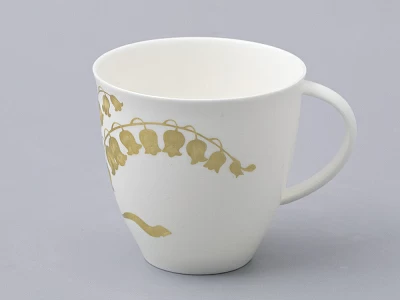 Сервиз чайный на 6 персон, 15 предметов, форма Оливия, рисунок Нежный ландыш, арт 81.31430.00.1