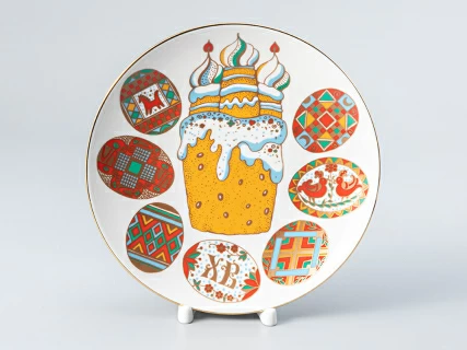 Декоративная тарелка 195 мм форма Эллипс Писанки арт. 80.51061.00.1, 