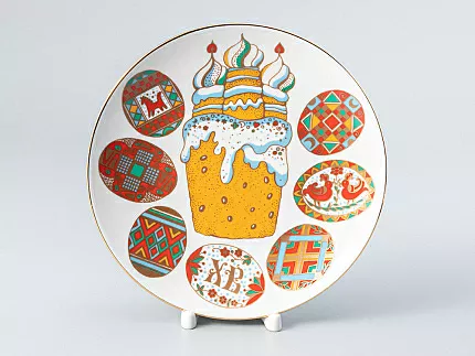 Декоративная тарелка 195 мм форма Эллипс Писанки арт. 80.51061.00.1