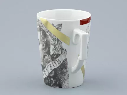 Бокал с блюдцем в подарочной упаковке, форма Гранд, рисунок Полководцы России Михаил Кутузов, арт. 81.32550.00.1