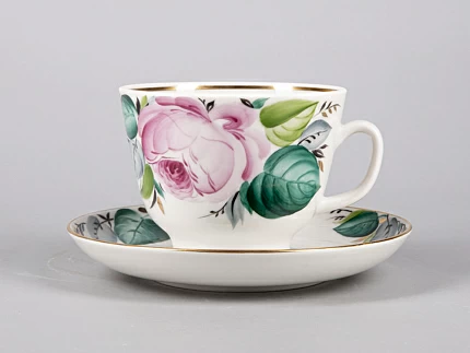 Чашка с блюдцем чайная 350 мл форма Подарочная рисунок Любовь арт. 81.10954.00.1