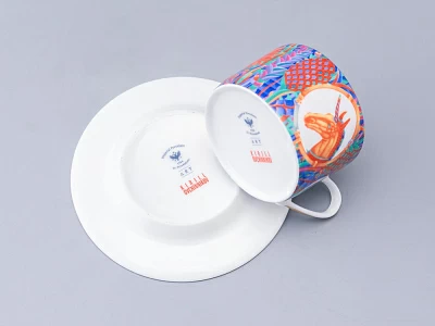 Чашка с блюдцем чайная в подарочной упаковке, форма Идиллия, рисунок Единорог, арт. 81.34423.00.1