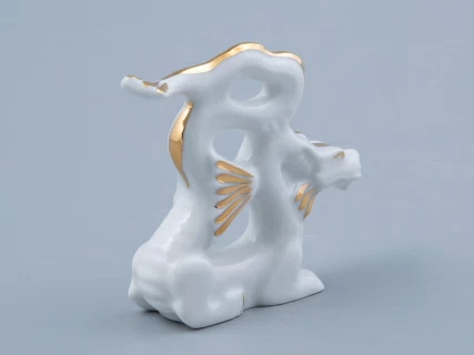 Скульптура Дракон изящный N2 Золотой арт. 82.45133.00.1, 