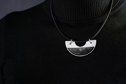 Подвеска Полукольцо, рисунок Time, арт 60.15842.00.1