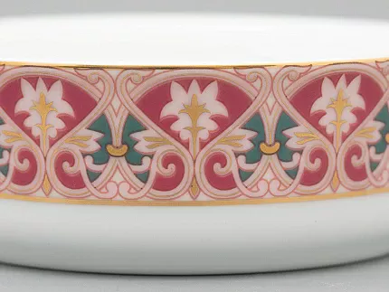 Туалетная коробочка в подарочной упаковке, форма Круглая, рисунок Дивный пион, арт 81.33188.00.1