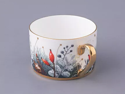 Чашка с блюдцем 250 мл форма Идиллия рисунок Календа, арт. 81.30758.00.1