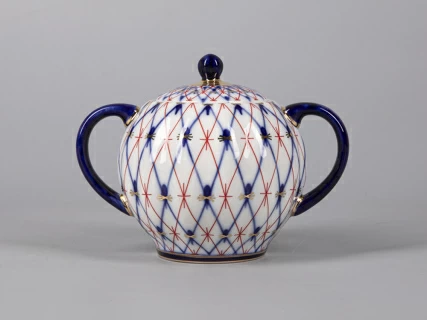 Сахарница форма Тюльпан рисунок Сетка 1950, арт. 80.42359.00.1, 