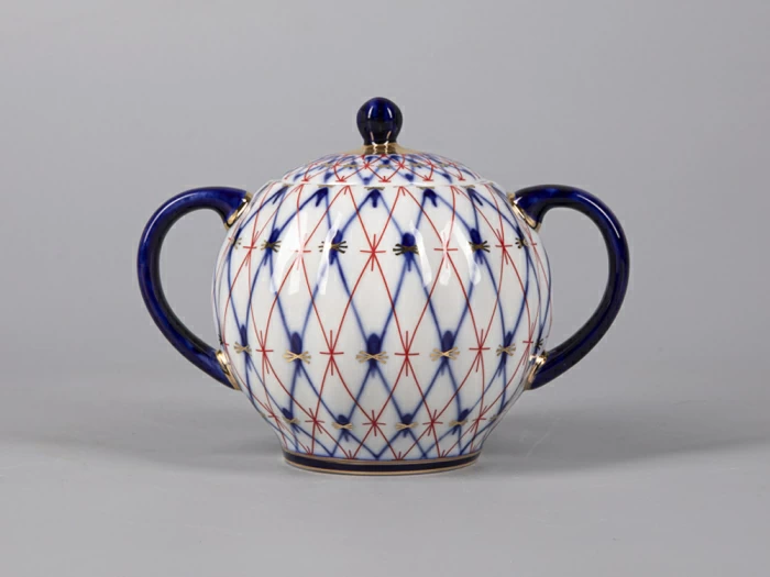 Сахарница форма Тюльпан рисунок Сетка 1950, арт. 80.42359.00.1, 