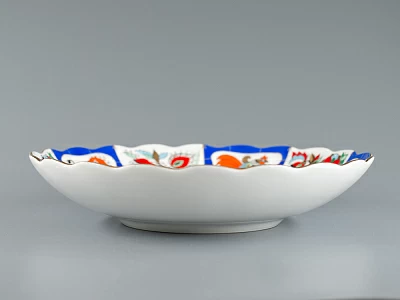 Сухарница форма Тюльпан рисунок Русский лубок арт. 80.00252.00.1