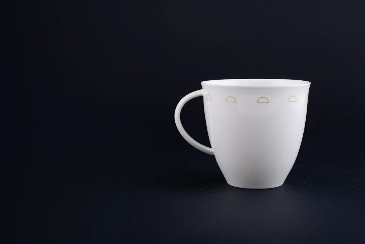 Чашка чайная Крем-брюле на форме Оливия, рисунок 1, арт 60.15929.00.1, 