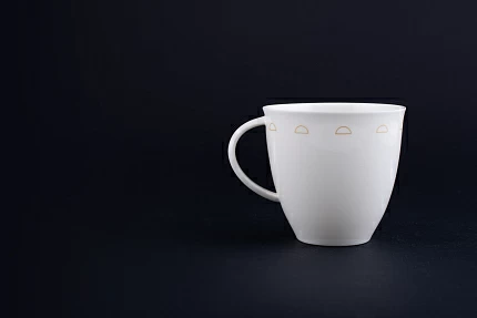 Чашка чайная Крем-брюле на форме Оливия, рисунок 1, арт 60.15929.00.1