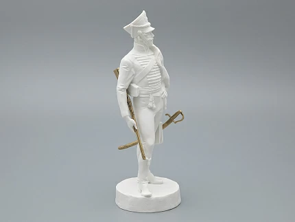 Скульптура Гусар эпохи АлександраI, в подарочной упаковке, рисунок Белый бисквит, арт 81.33423.00.1