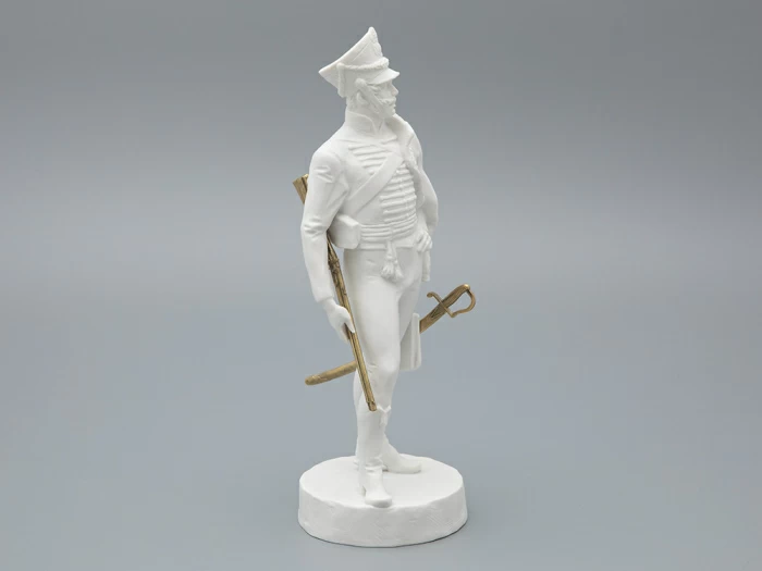 Скульптура Гусар эпохи АлександраI, в подарочной упаковке, рисунок Белый бисквит, арт 81.33423.00.1, 