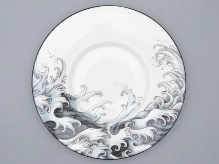 Бокал с крышкой и блюдцем в подарочной упаковке, форма top. рисунок TATTOO Dragon арт. 81.31627.00.1, 