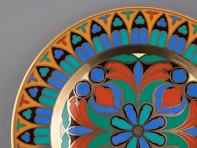 Тарелка декоративная 270 мм Европейская, в подарочной упаковке, рисунок Готическая 10 арт. 81.25590.00.1