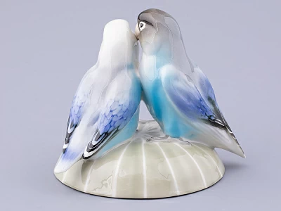 Скульптура форма Неразлучники, рисунок Лазурные, арт. 82.47416.00.1