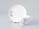 Чашка с блюдцем форма Весенняя-2 рисунок Нежный пион (сиреневый), арт. 81.28781.00.1, 