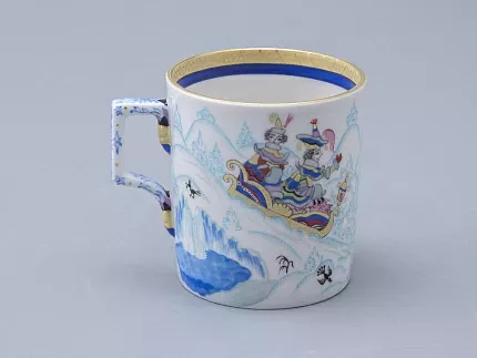 Сервиз чайный форма Гербовая рисунок Зимние забавы, 4 персоны 10 предметов арт. 81.20899.00.1